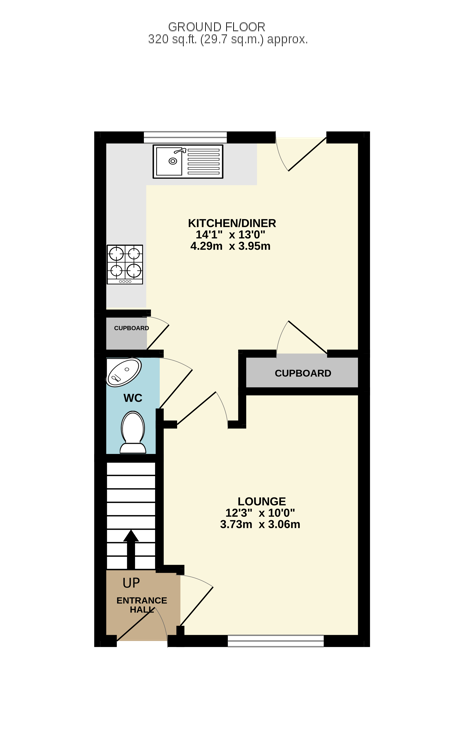 Downstairs floor plan