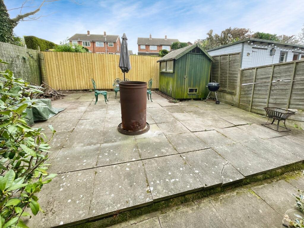 Terrace at the rear garden