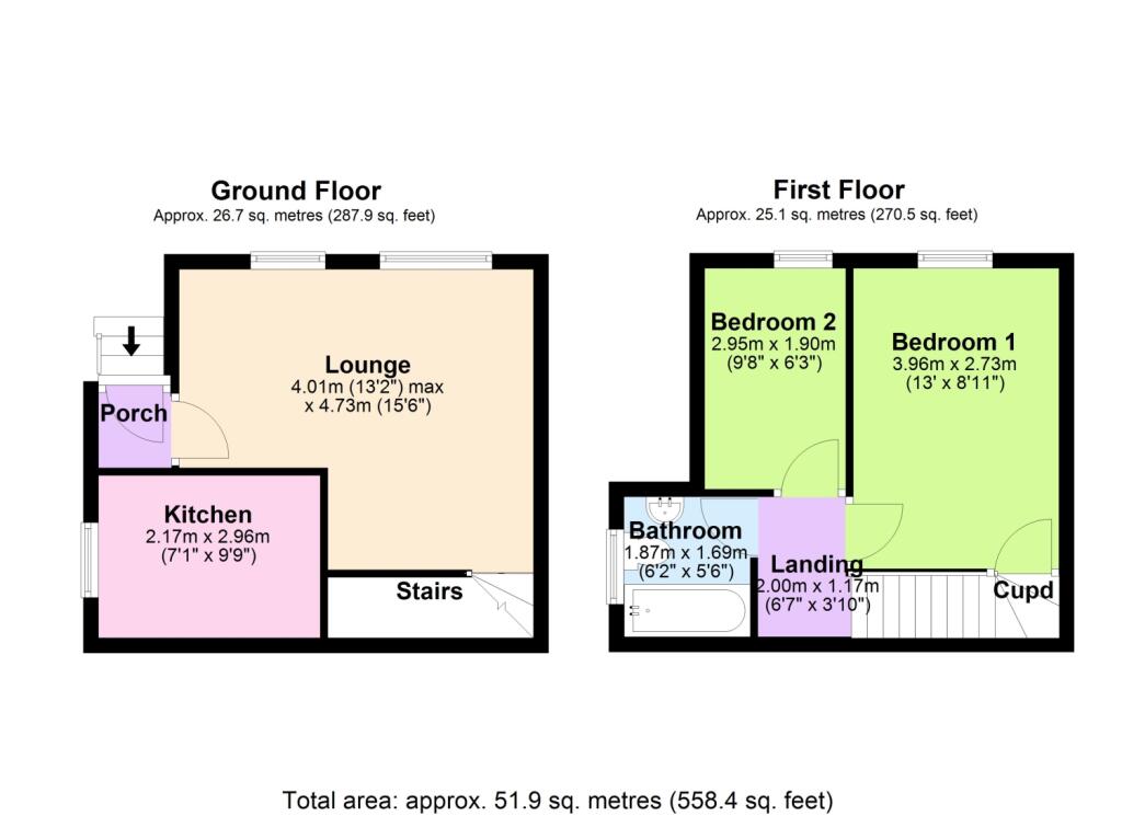6 Queen Lane, Dawlish - FLOORPLAN