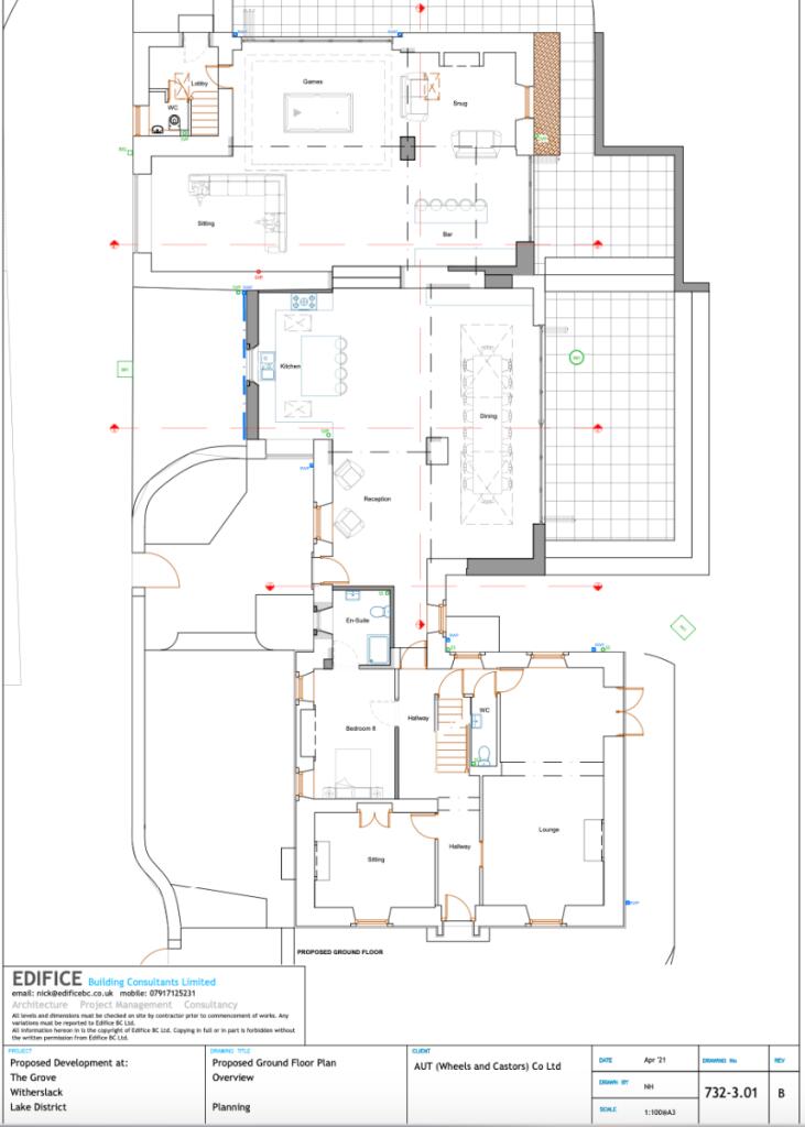 Proposed plans to transform the main house