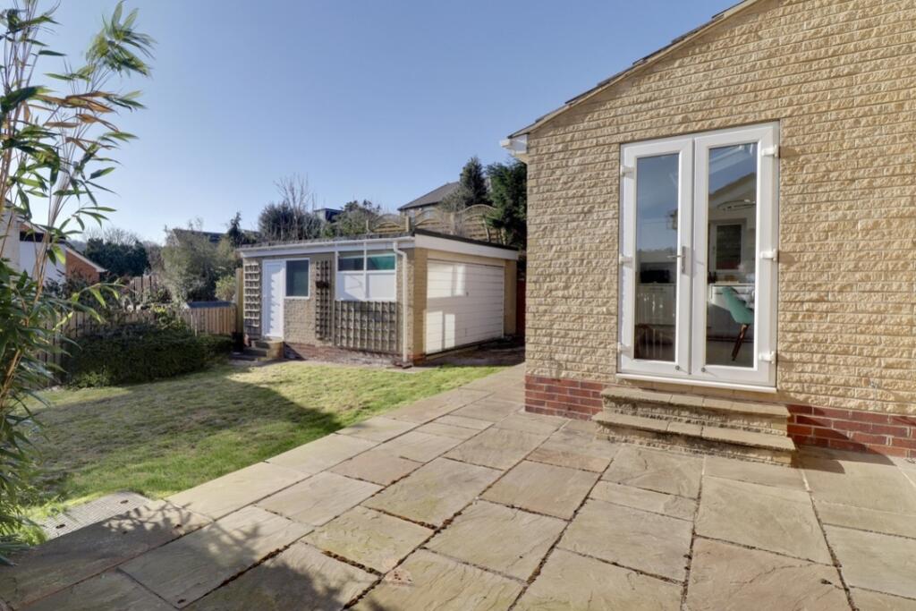 Sunny patio and rear garden