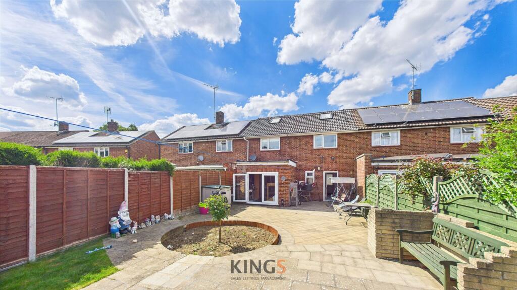 Rear of property