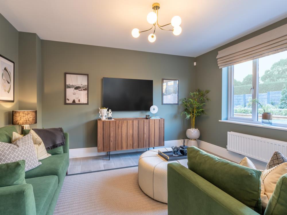 Family room of the Hampstead, a 5 bedroom house