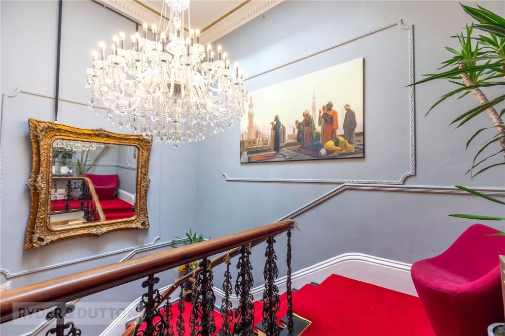 Landing &amp; Chandelier