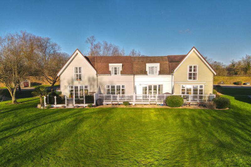 Elevated view of terrace