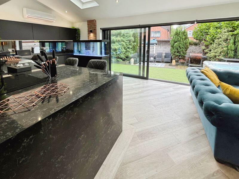 Open plan kitchen living area