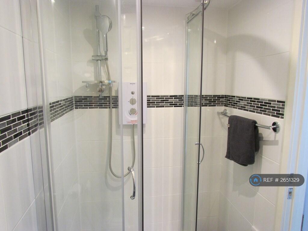 Electric Shower With Glass Cubical