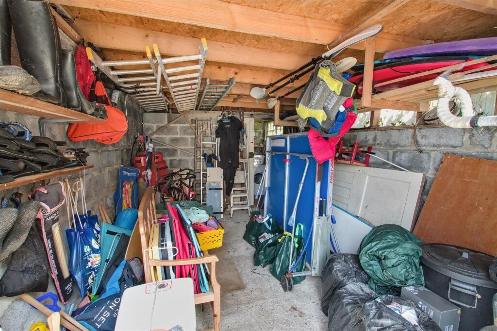 Inside garage