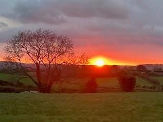 Sunset from the property