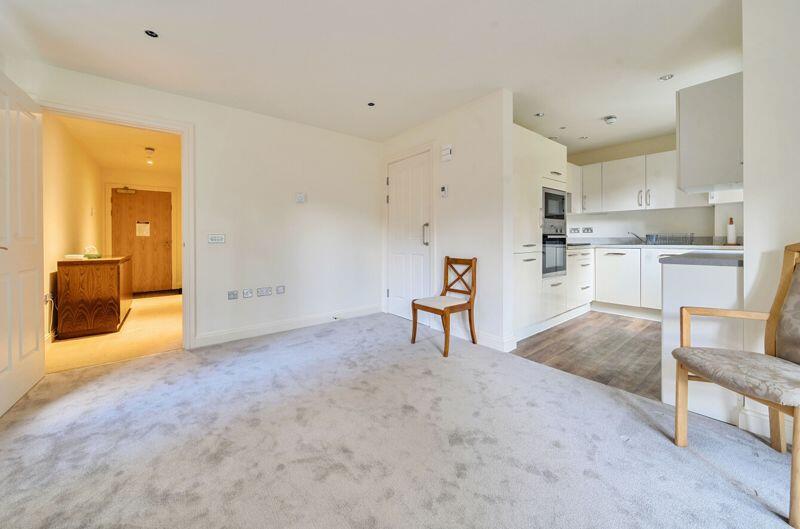 Living/dining room through to kitchen