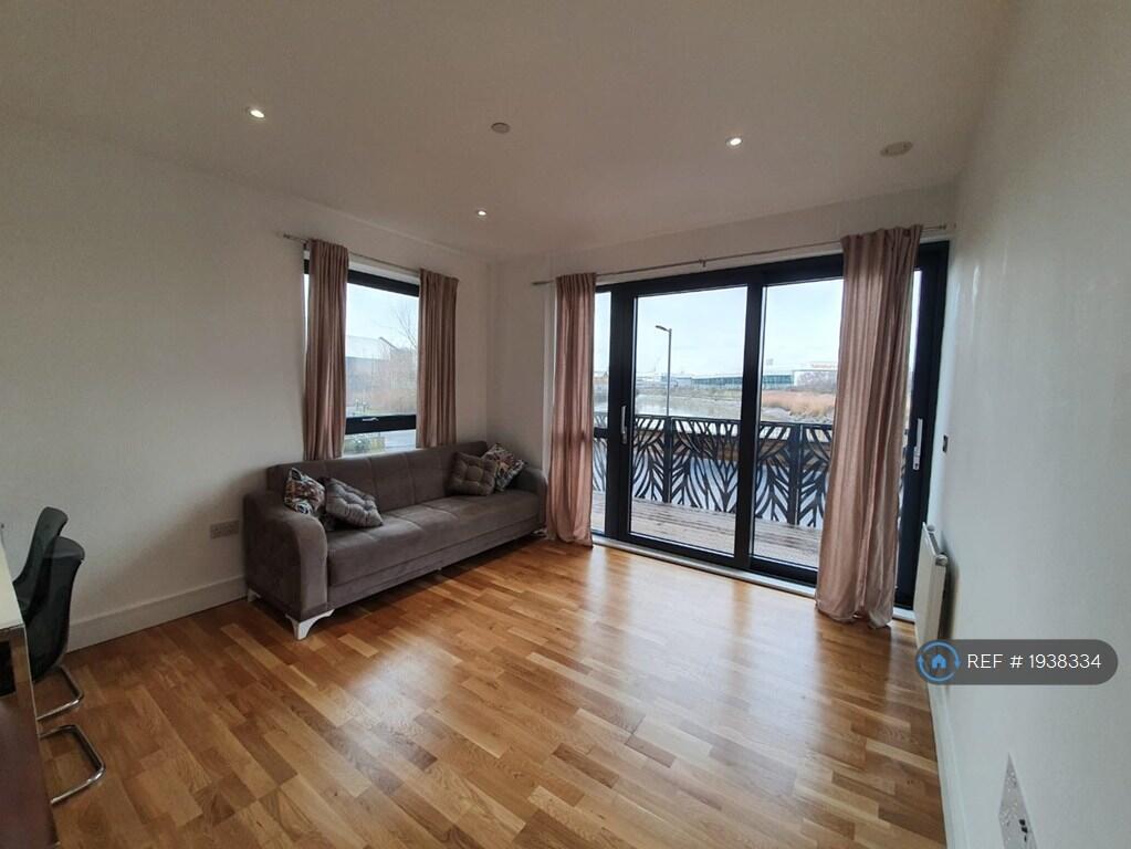 Living Room With Open Plan Kitchen