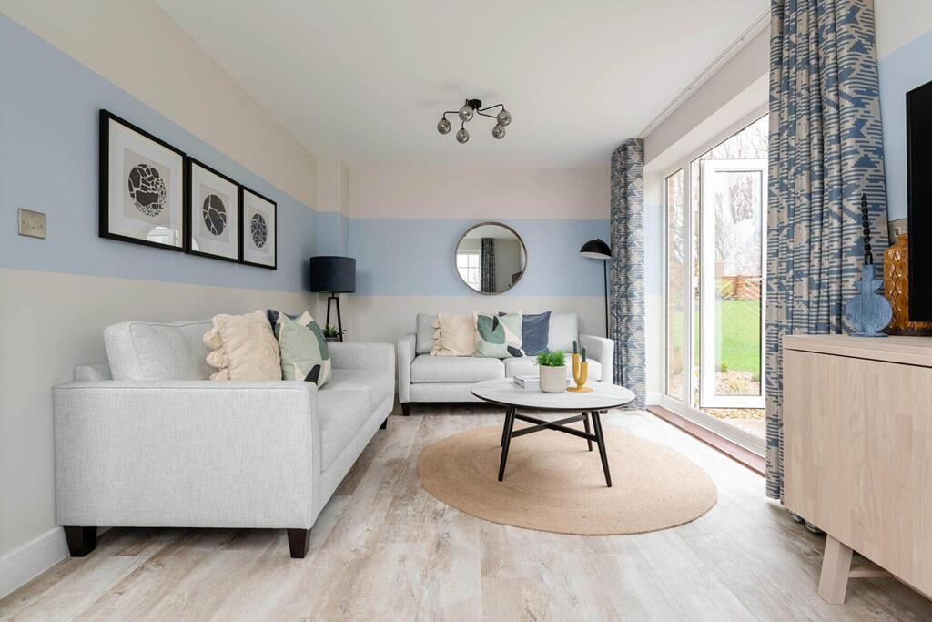 Double doors lead from the lounge to the garden, perfect in the summer months