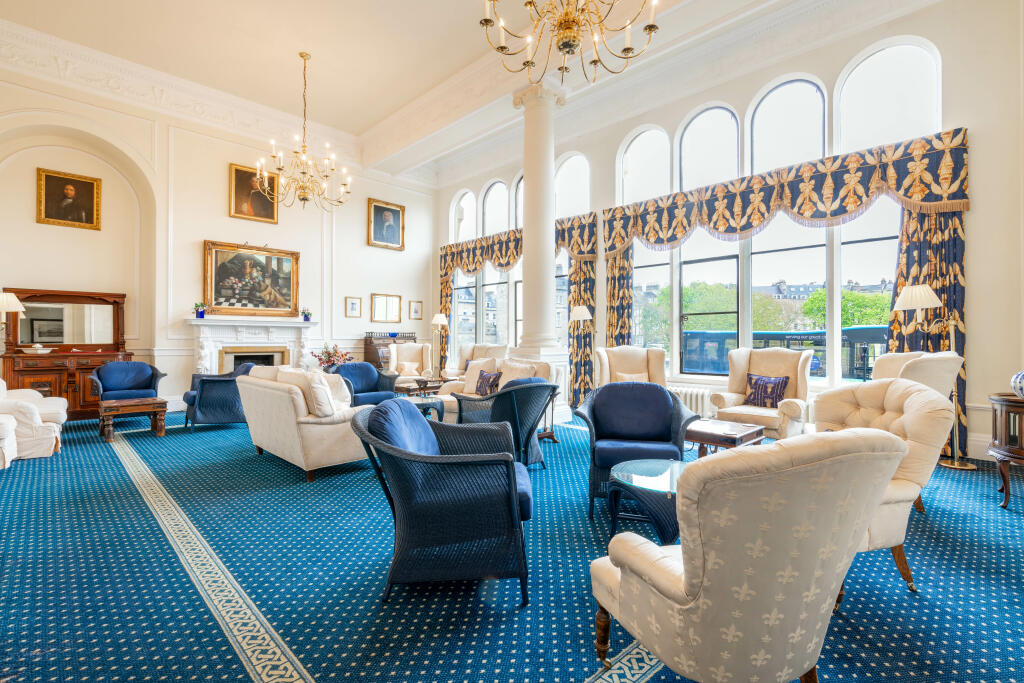 Communal lounge with honesty bar