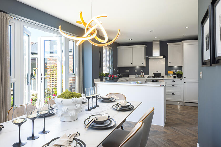 French doors in the Radleigh 4 bedroom home