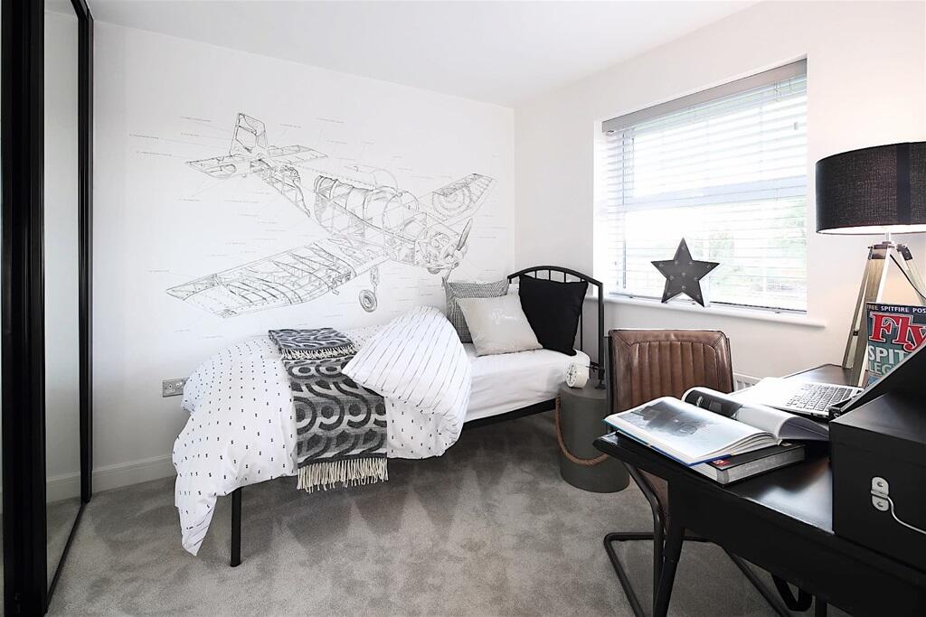 The fourth bedroom could be used as a home study or another spare bedroom