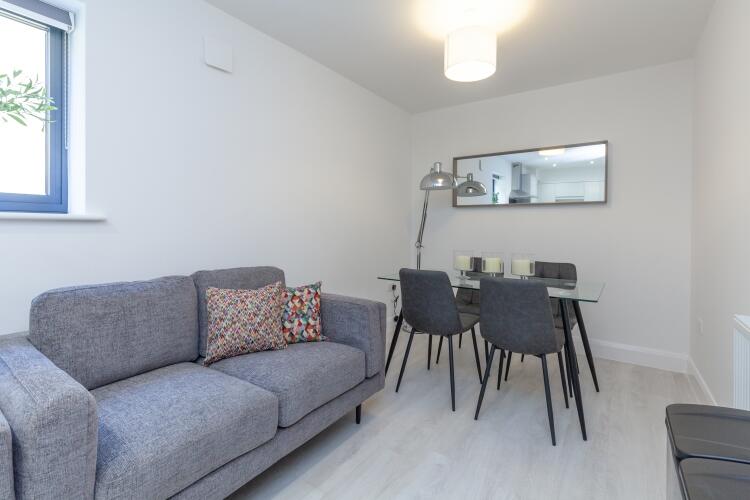 Living and dining...