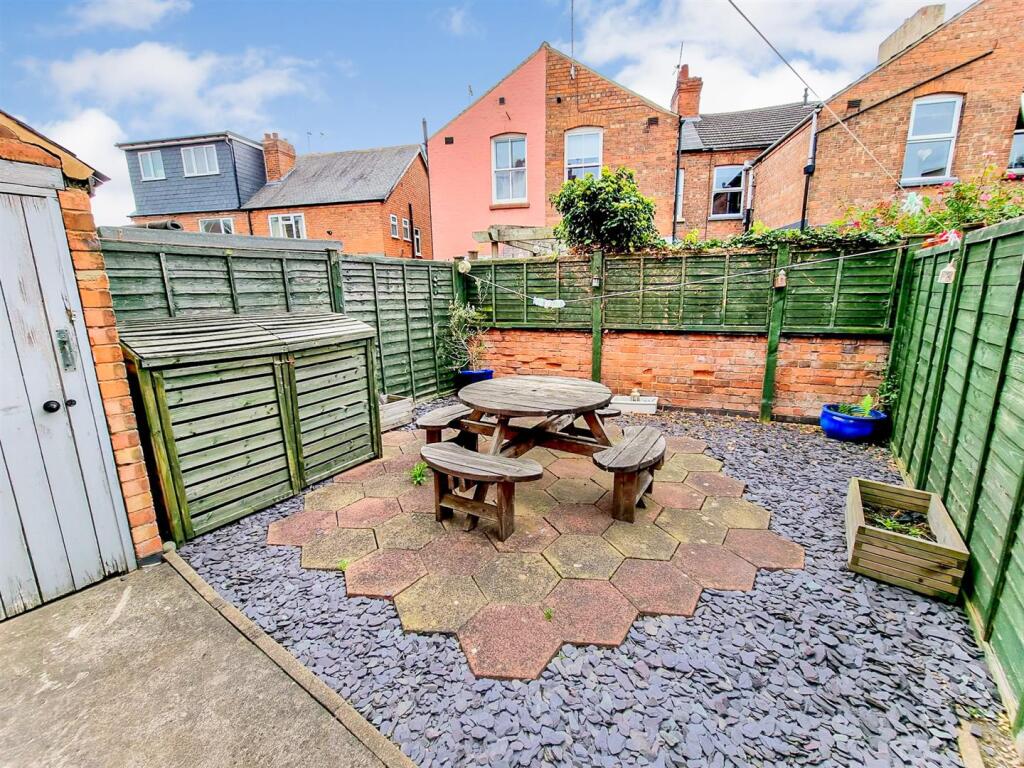 Rear courtyard