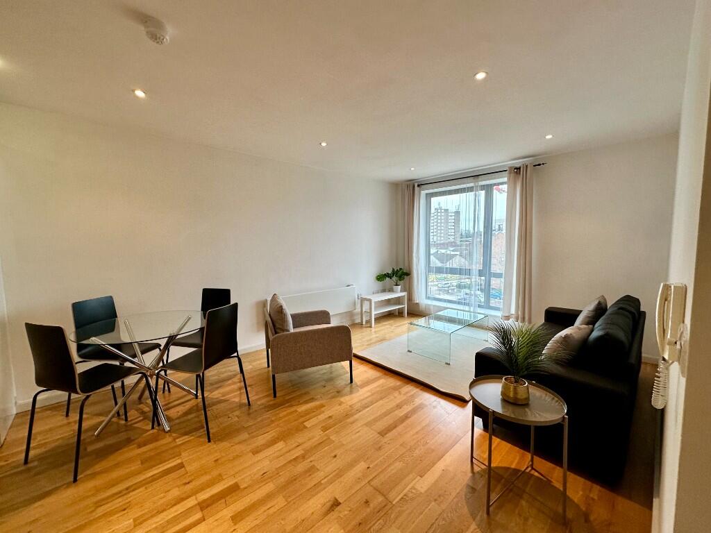 living space/kitchen