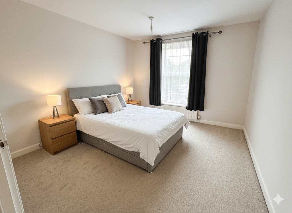virtually staged idea of how the room could look