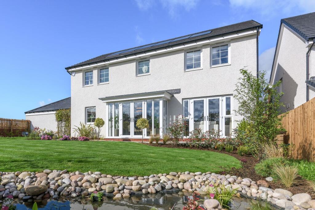 Back garden in 4 bed Glenbervie home