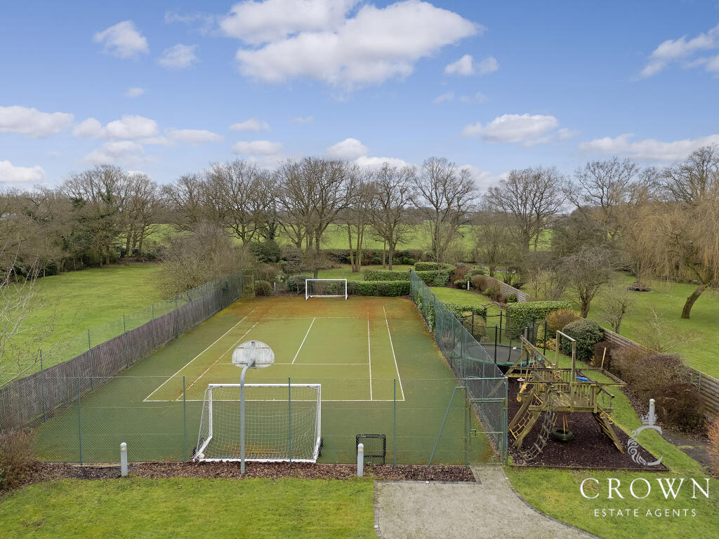 Rear Garden Tennis Court