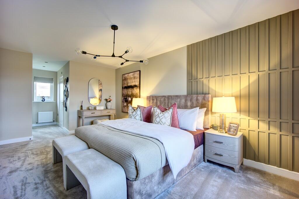 Relax in the spacious main bedroom