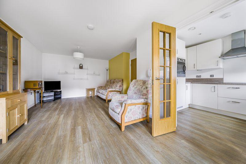 Living/dining room through to kitchen