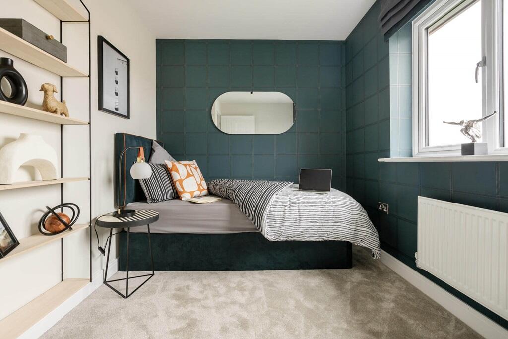 The third bedroom offers space for a growing family