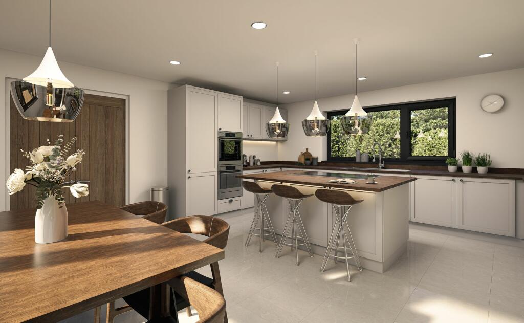 Kitchen, Plot, Askews Lane, Yaxley (rendered image)