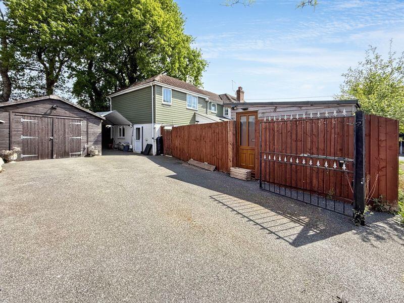 Substantial Driveway with Gated Entrance