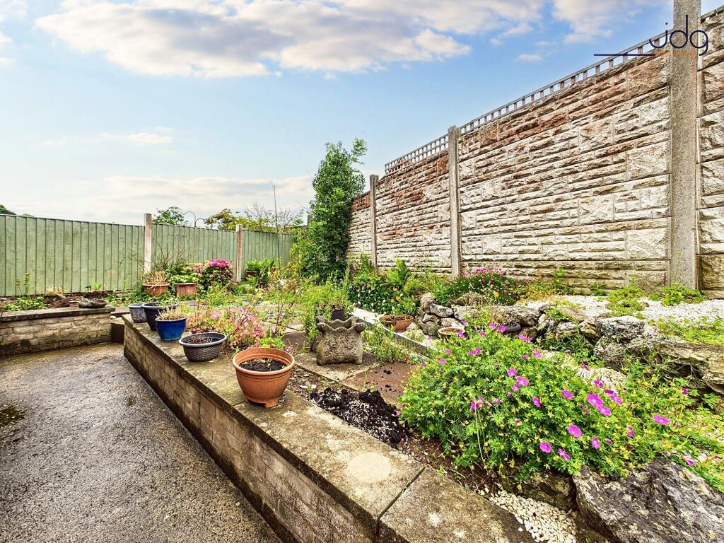 Raised Garden at the rear of the property