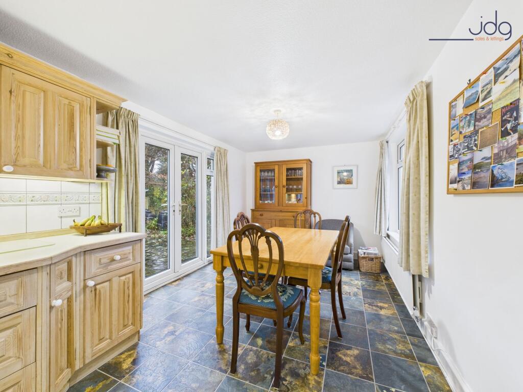 Open Plan Kitchen Diner with access to the rear garden