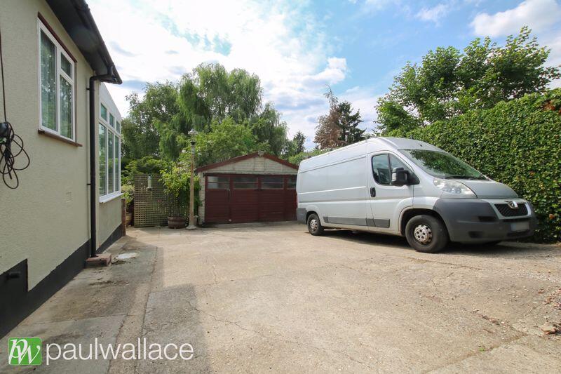 Detached Double Garage and Parking