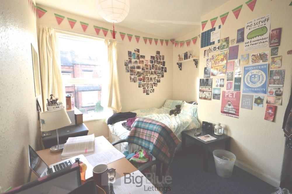 A cozy and well-decorated single bedroom featur...