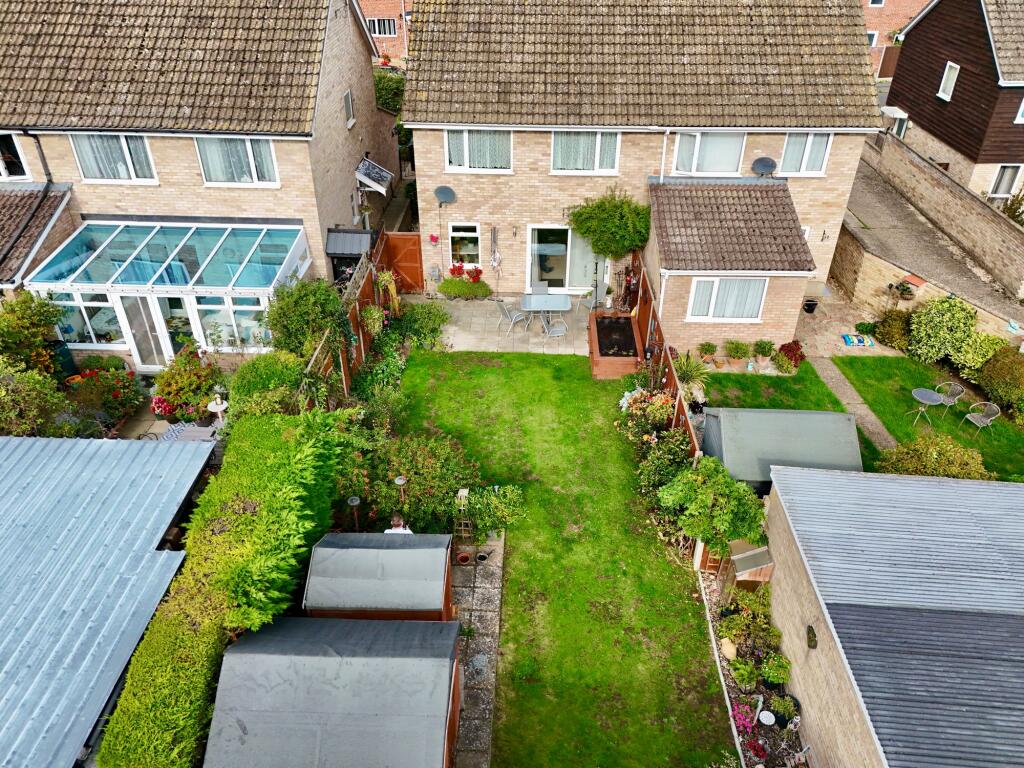 Elevated rear garden