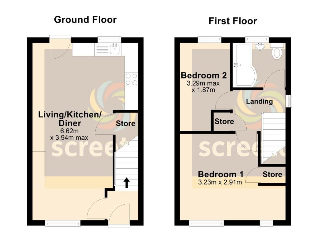 Floorplan 3 Charles Court, Thorne - all floors.JPG