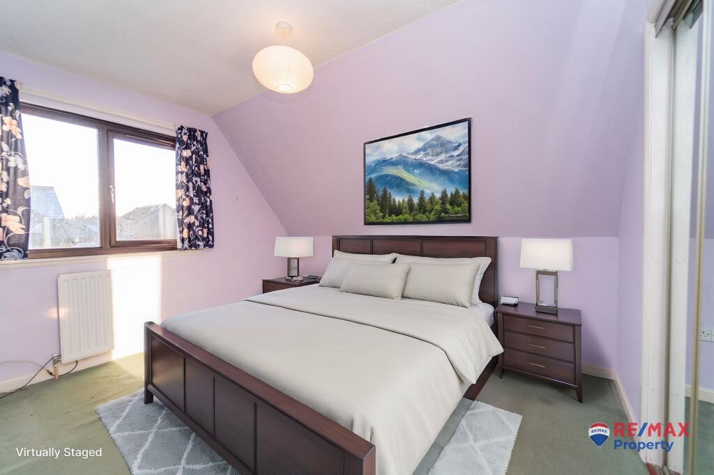 Virtually Staged Primary Bedroom