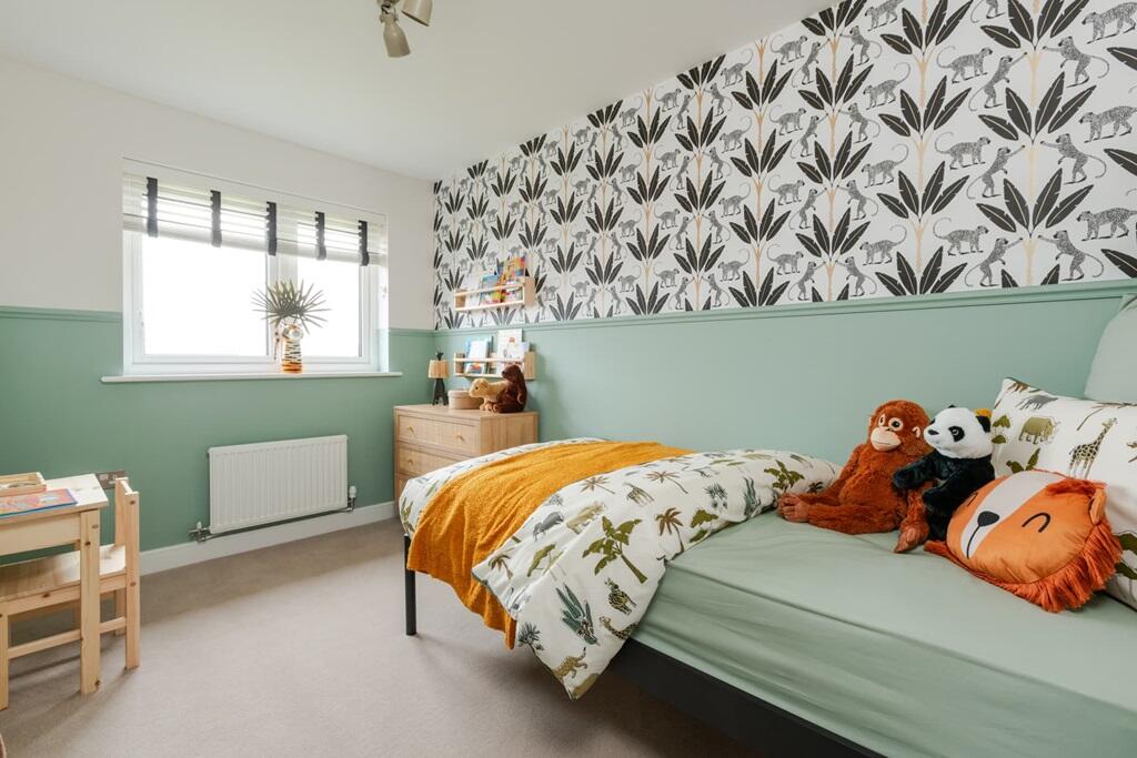 Bedroom 3 is the ideal size for younger children