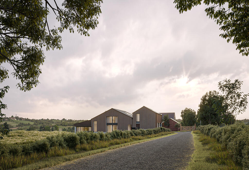 New plans - private road entrance
