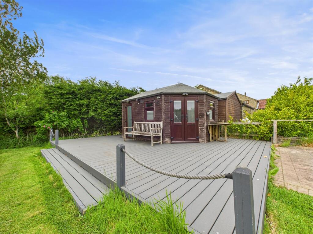 Decking and Timber Summerhouse