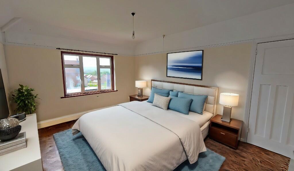 Bedroom 1 - staged