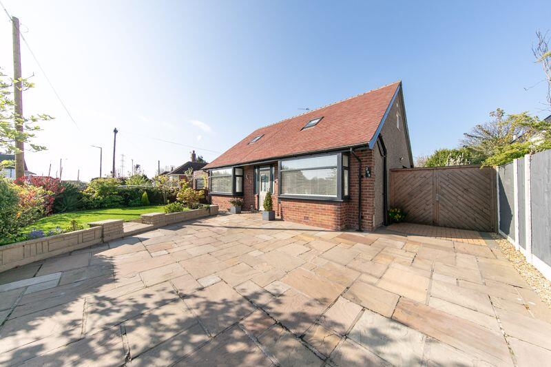 Front elevation and driveway