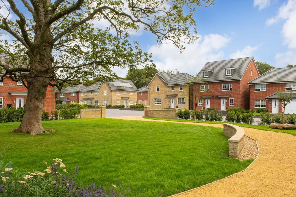 Typical Barratt homes external street scene
