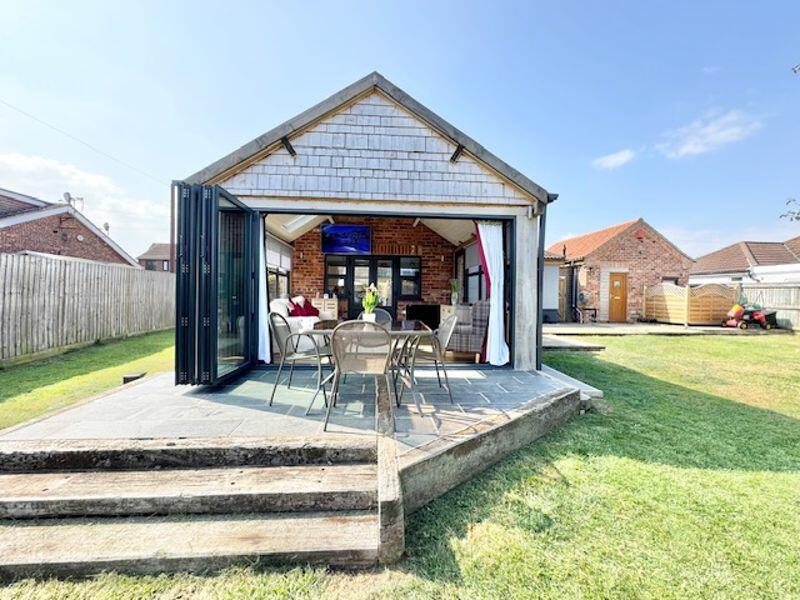 Sun room extension and patio