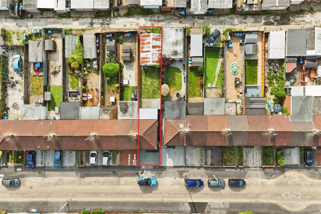 Aerial view of the property
