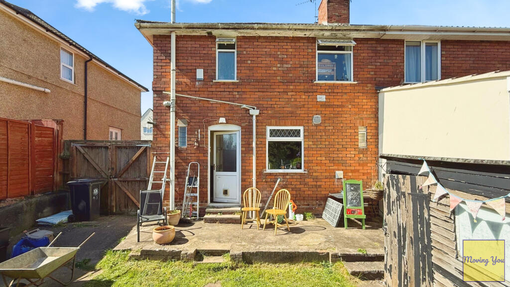 Rear of property