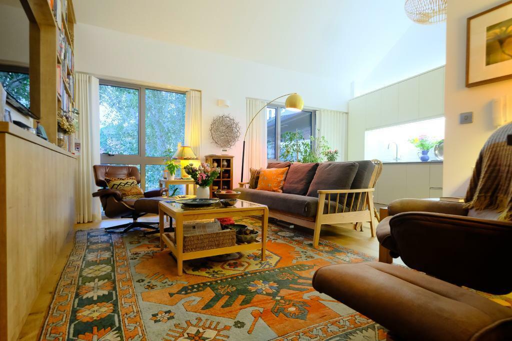 Sitting room and modern kitchen