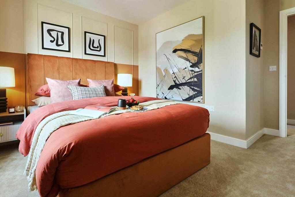 The main bedroom offers space to relax away from the rest of the home