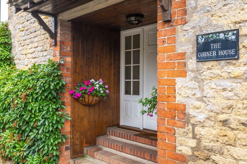 Front storm porch/nameplate