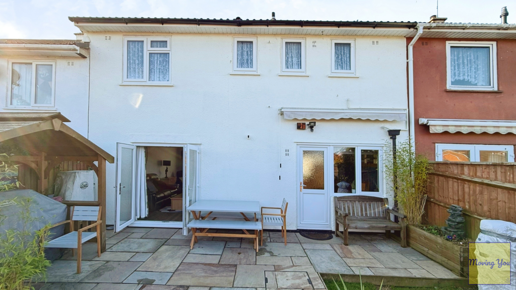 Rear of property